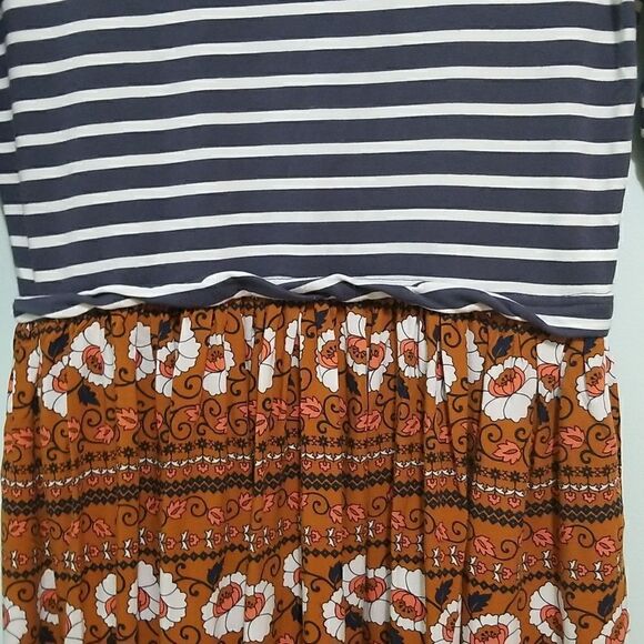 Matilda Jane, striped and floral dress. Size S. - Picture 3 of 5